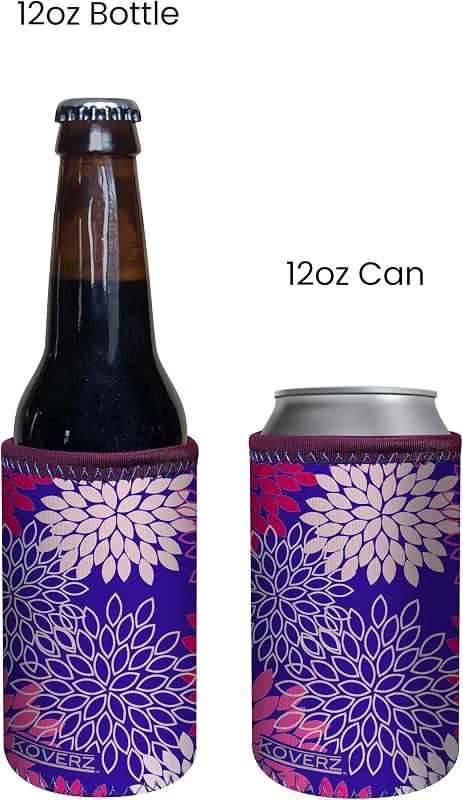 Funda neopreno botella 8-12oz floral hawaiano