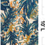Alfombra pasillo duradera hojas florales tropicales