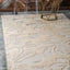 Alfombra rectangular 4x6ft beige y marrón claro