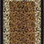 Alfombra área diseño tigre 7x10ft marrón claro/negro