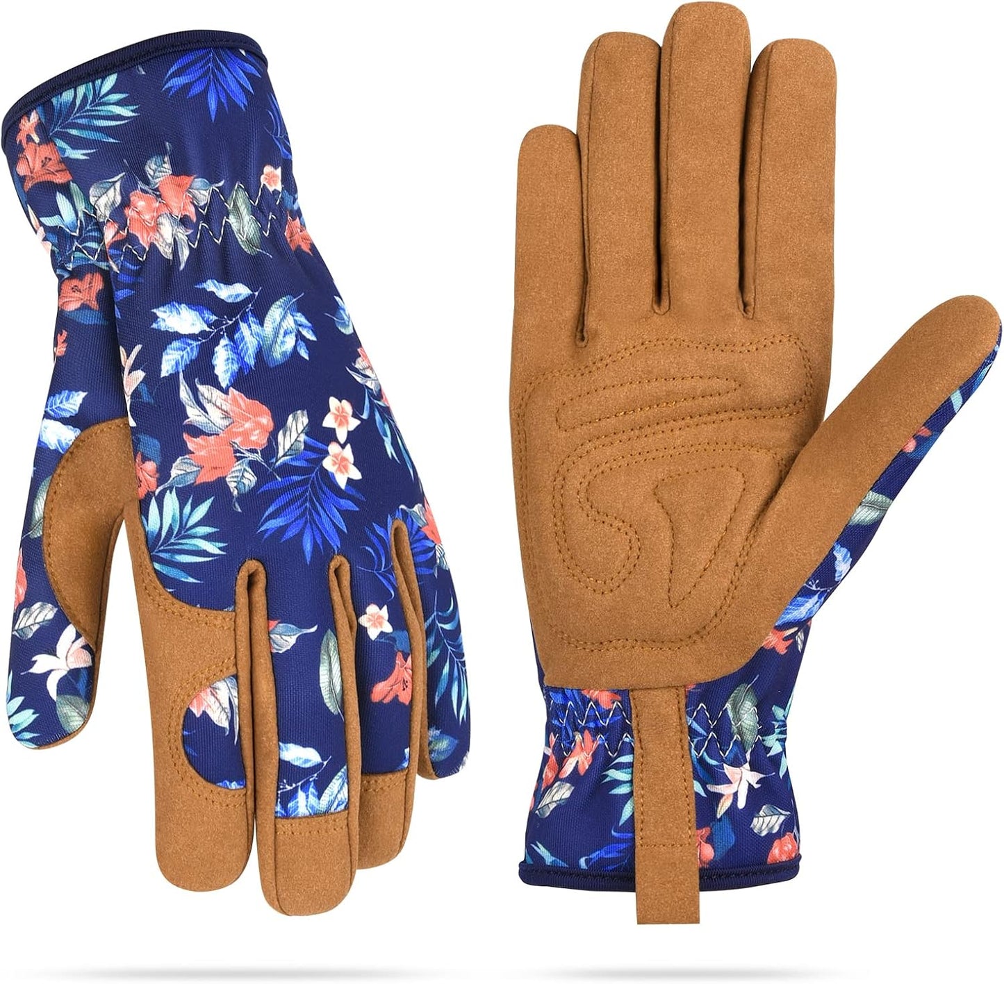 Guantes jardinería mujer cuero antiespinas para cavar