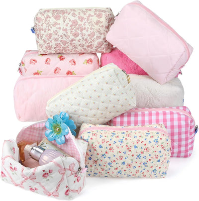 10 Bolsas Acolchadas Algodón Florales Mujer Niña
