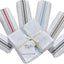 Set 6 toallas cocina rizo 12x12pulg absorbentes con lazo