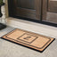 Tapete puerta monograma fibra coco 24x48" resistente