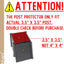 Protectores postes para plataformas 4x4" 4" altura