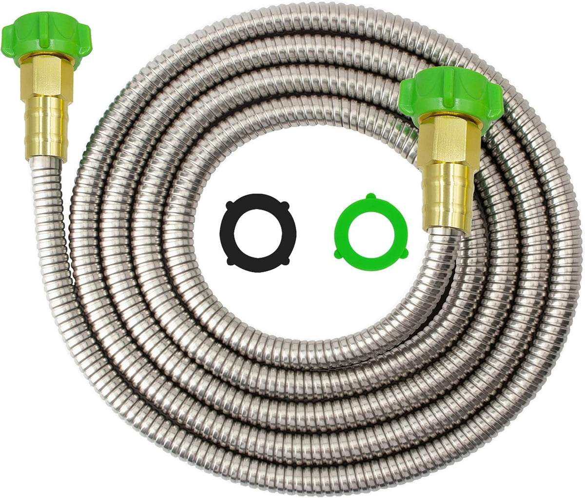Manguera jardín acero inox 304 10ft conector metal hembra