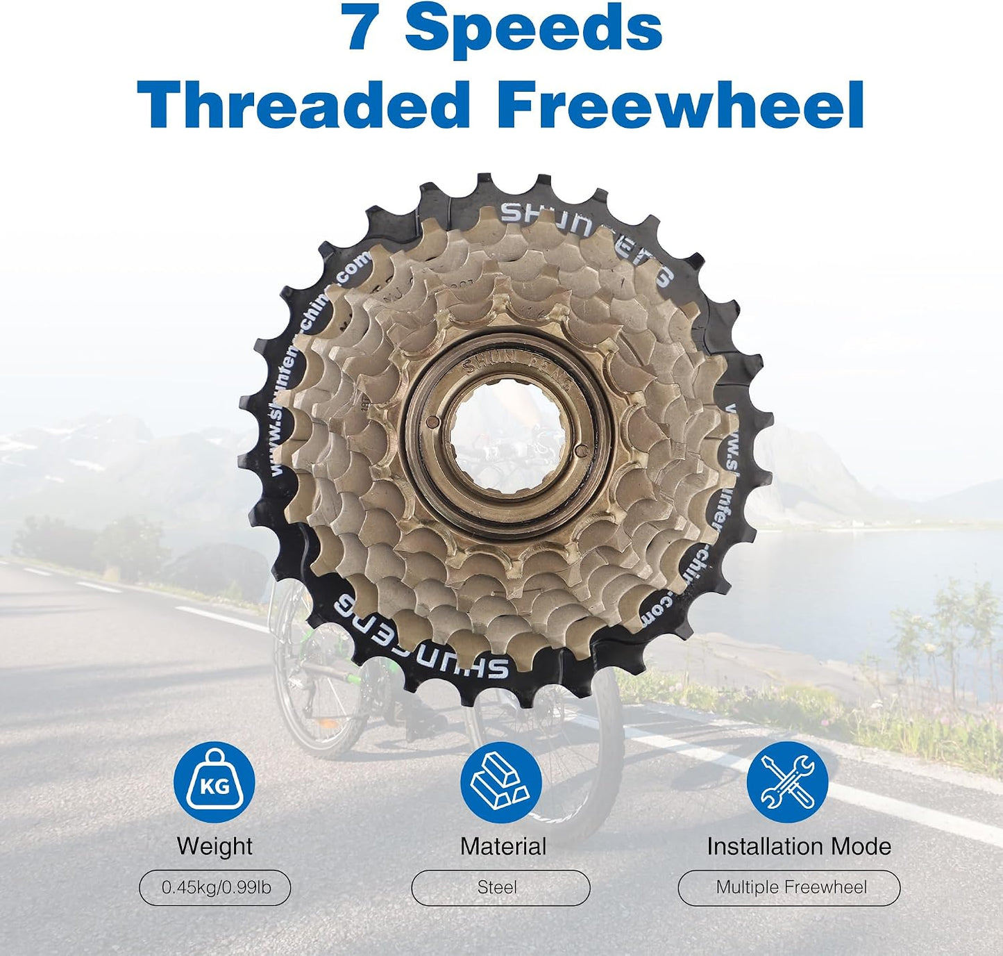 Cubierta de rueda para bicicleta MTB 13-28T