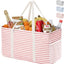 Bolsa tote grande reutiliz. con refuerzo metálico