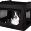 Jaula plegable perros medianos 32x23pulg 3 puertas malla