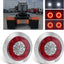 2 Lámparas LED redondas 4" freno reversa camión