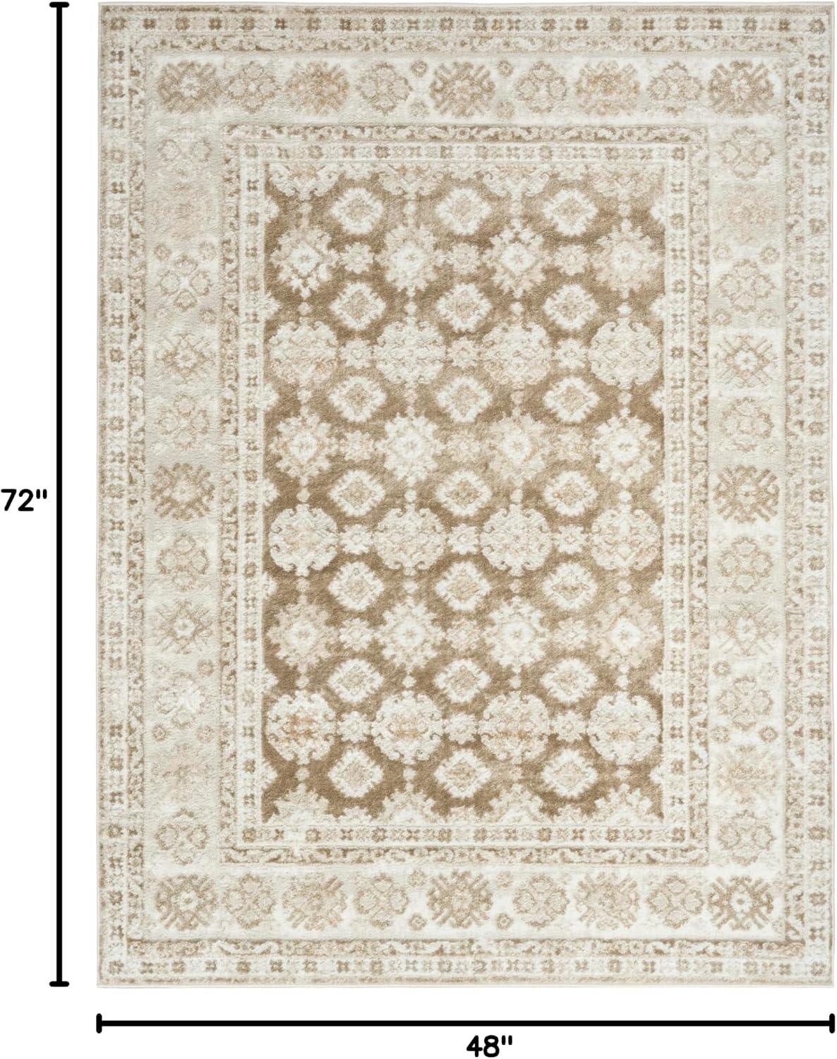 Alfombra 4x6ft fácil de limpiar para dormitorio y sala