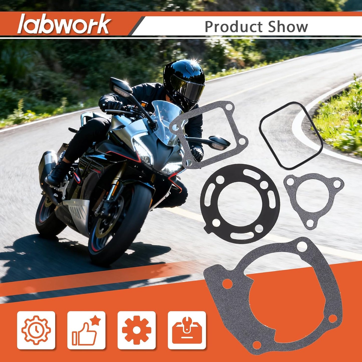 Set juntas extremo superior Honda CR80R 92-02