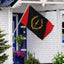 Bandera negra patrimonio USA 3x5ft doble cara