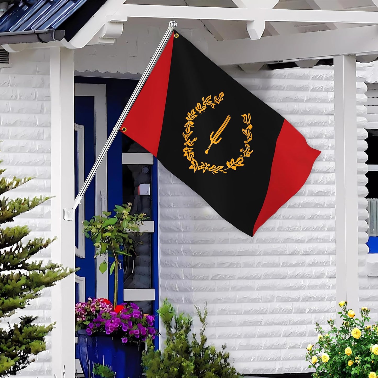 Bandera negra patrimonio USA 3x5ft doble cara