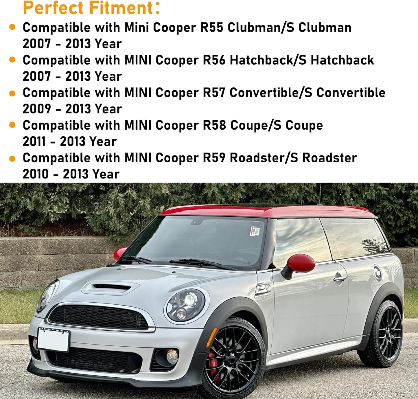 Anillo faro MINI Cooper 07-13 cromado 1 par