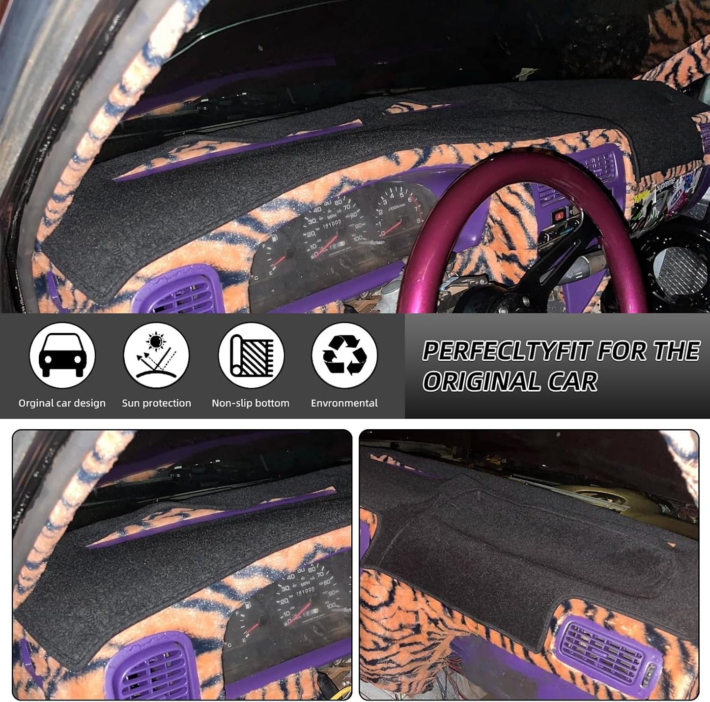 Tapete cubierta tablero Nissan Hardbody D21 negro
