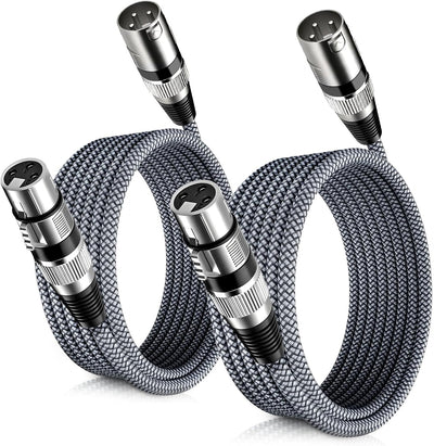 Cable XLR micrófono 6.6pies 3pines blindado estudio grabación