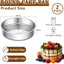 Set 2 Moldes Redondos Acero Inox 9pulg para Pastel Boda