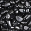 Rocas naturales de río 5lb piedras negras decorativas 1-2"