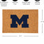 Tapete fibra coco U. de Michigan 36x24pulg logotipo oficial
