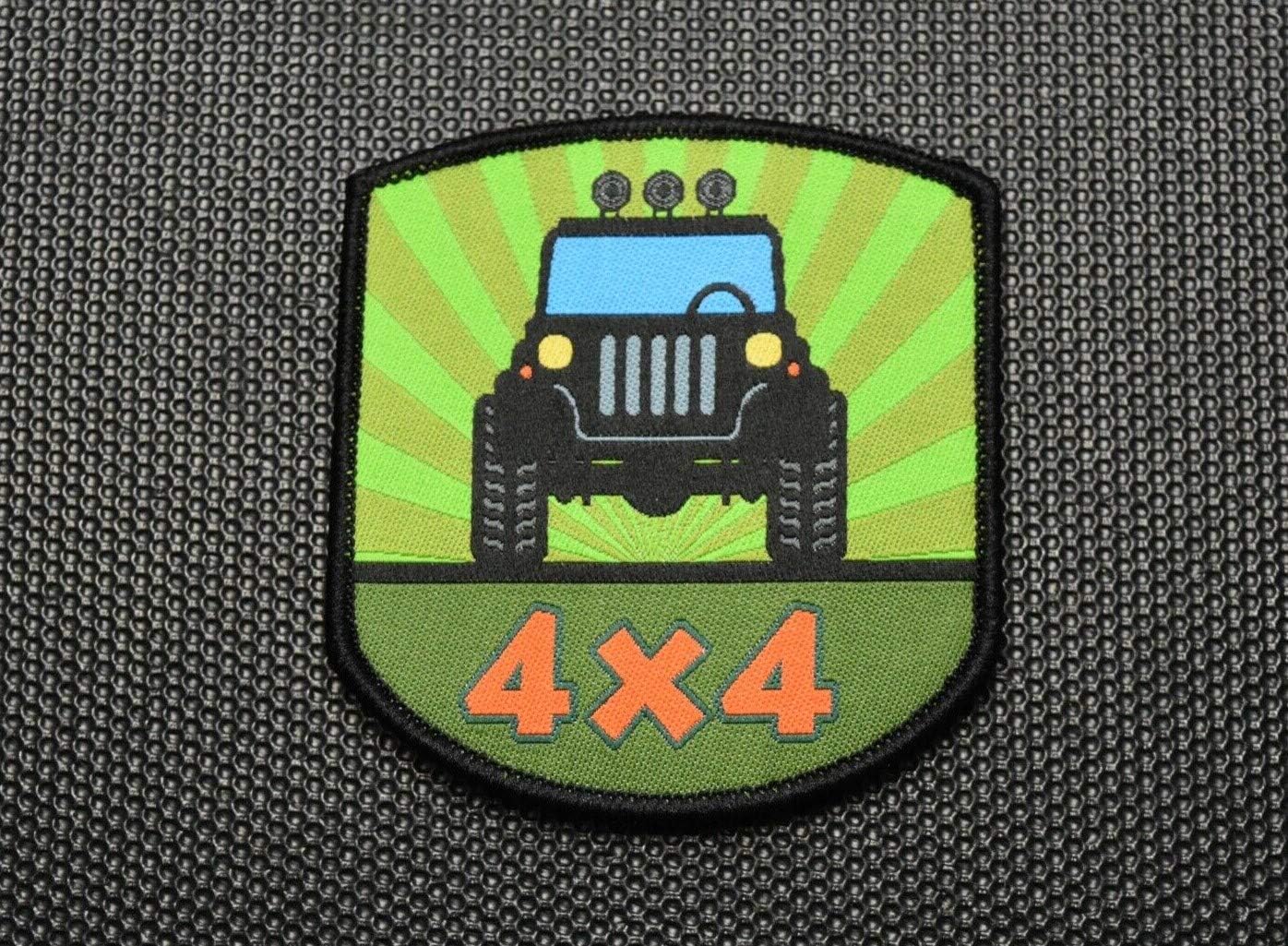 Parche moral tejido 4x4 Overland Trail 4WD gancho bucle