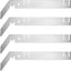 4 Pzas Colgador Barra Transversal Doble 9' con Valance
