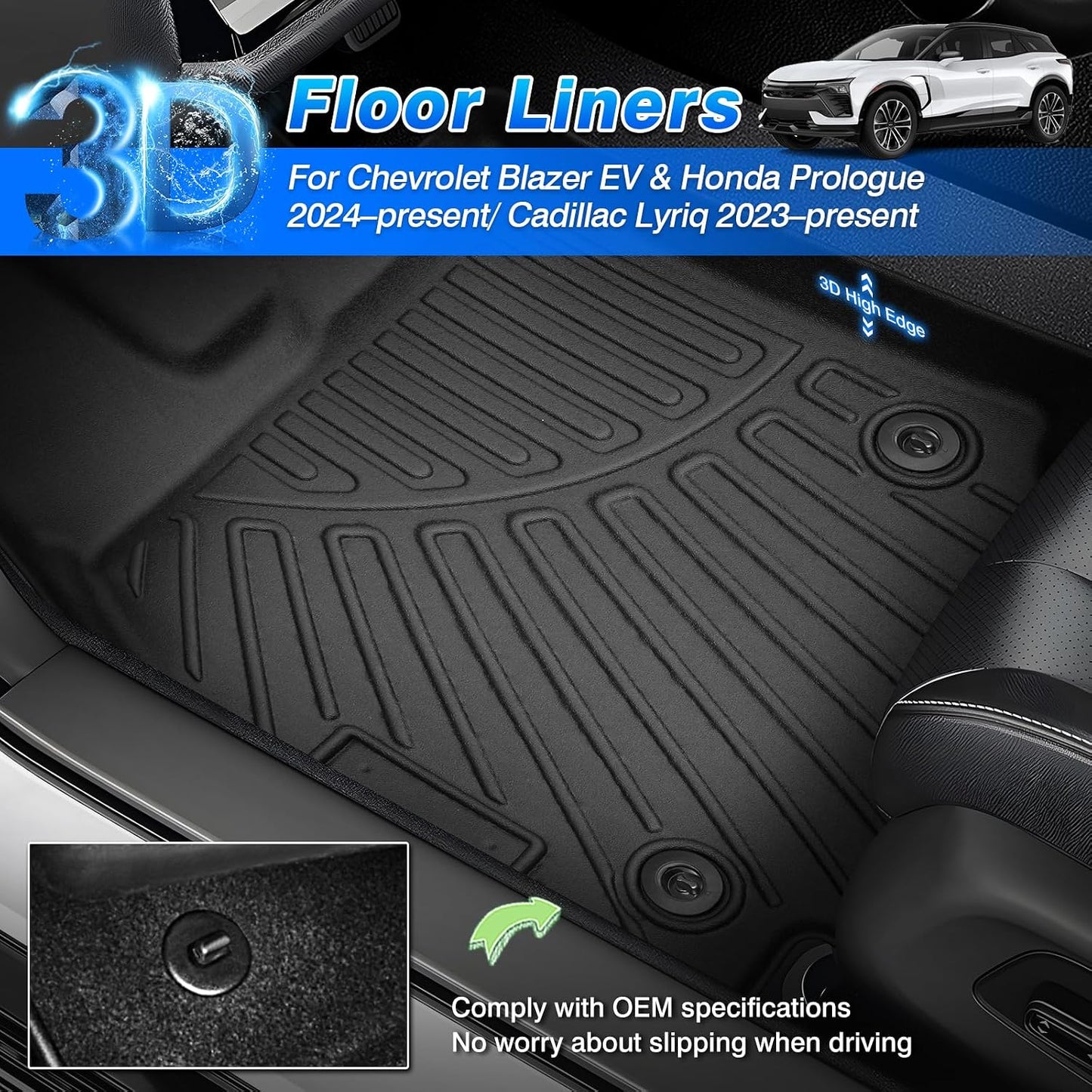 Alfombrillas piso Chevy Blazer EV/Cadillac Lyriq 23-26
