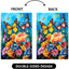 Banderas de jardín doble cara 28x40" flores decorativas