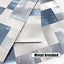 Adhesivos metal para mosaico cocina y baño azul 10 hojas
