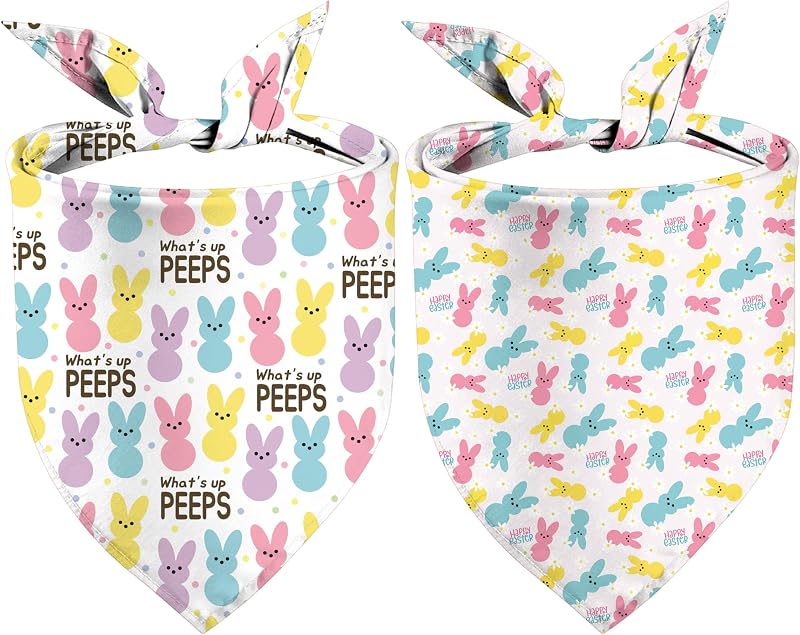Bufanda reversible conejito para perro paquete 2