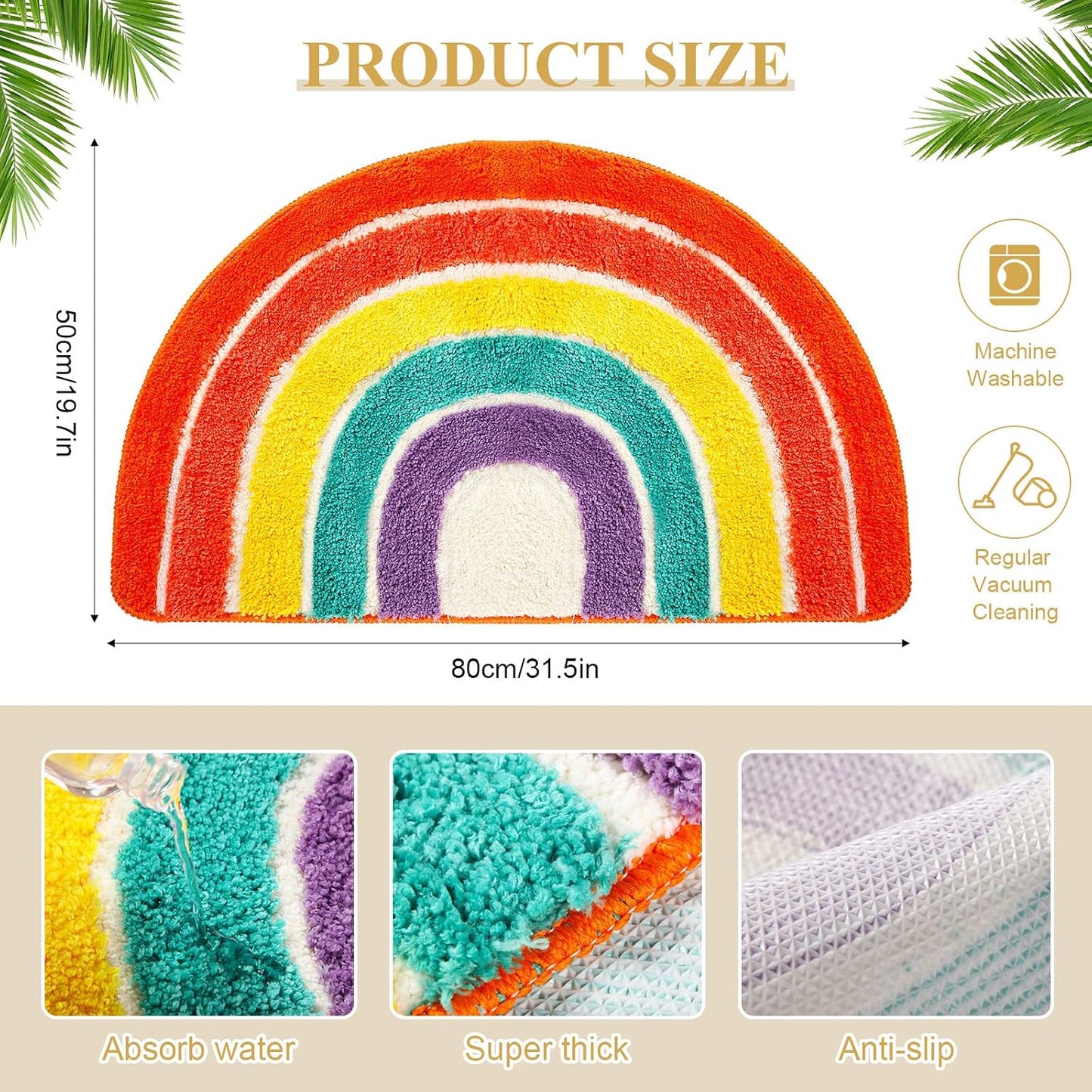 2 Tapetes Baño Microfibra Flocado Antiderrap Colorido Niños