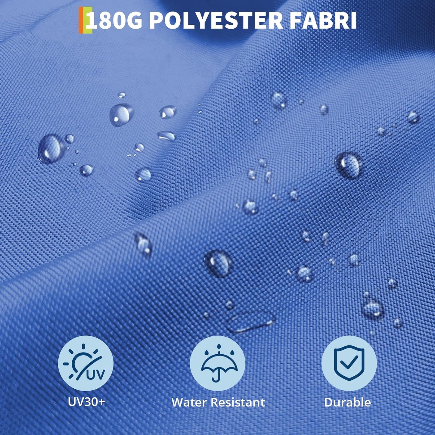 Sombrilla patio 15ft base doble cara UV duradero