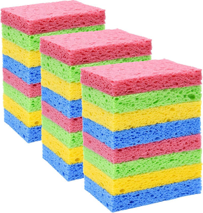 Pack 24 Esponjas Celulosa Cocina Reutilizables Antiarañazos