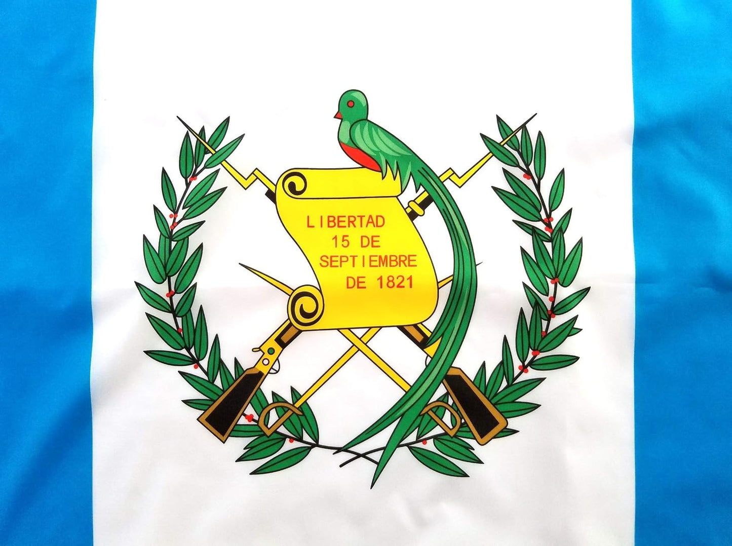 Bandera Guatemala 3x5ft tela poliéster bordes dobles