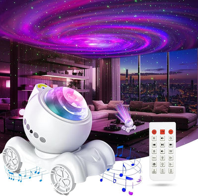Proyector galaxia con luz nocturna y altavoz Bluetooth