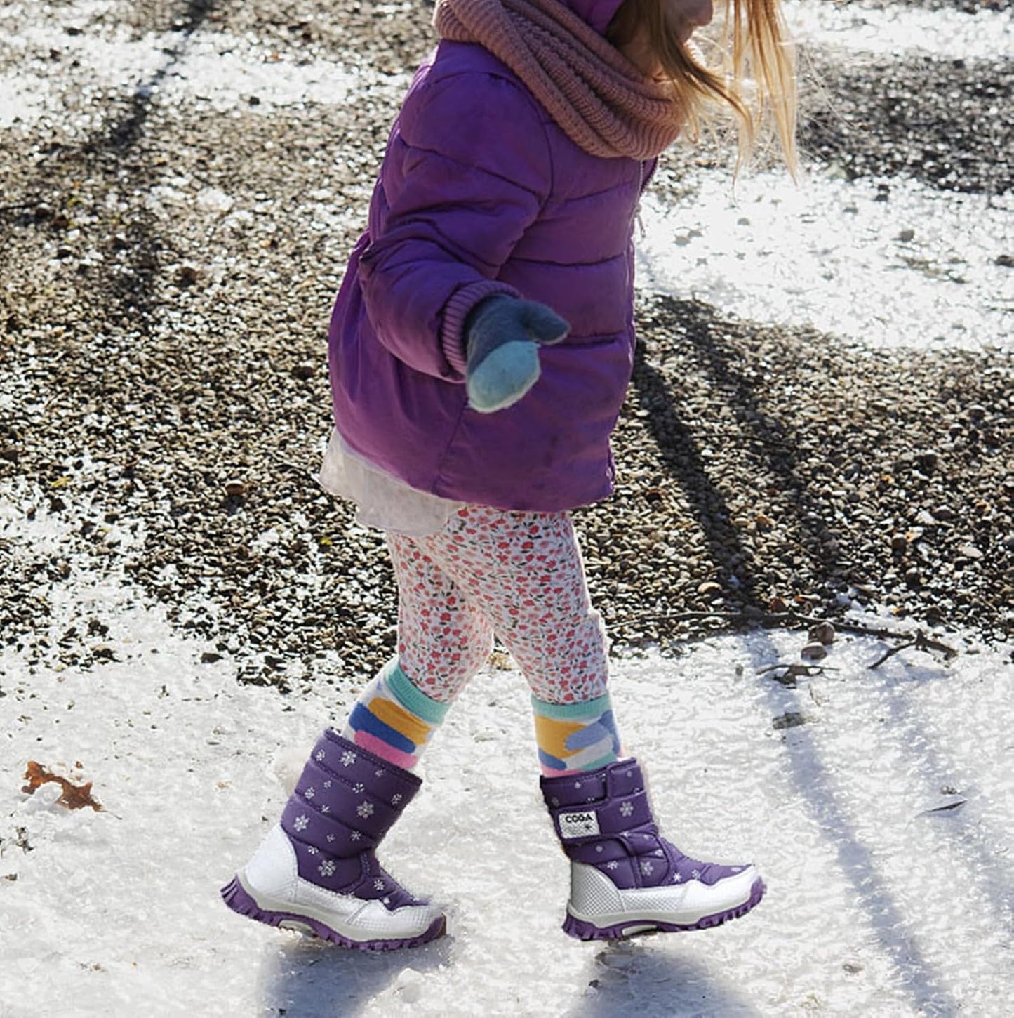 Botas nieve niño impermeables antiderrap invierno