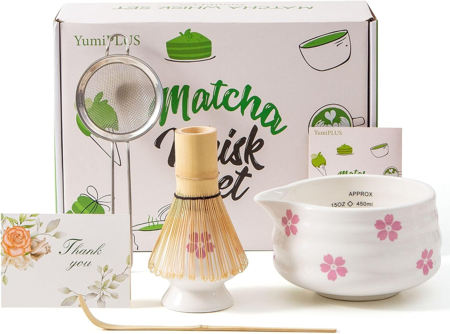 Set 5 Pzas Kit Matcha Ceremonial Cerámica Bambú
