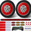 Kit luces traseras remolque 4pulg 16 LED 13.8pulg 5pines