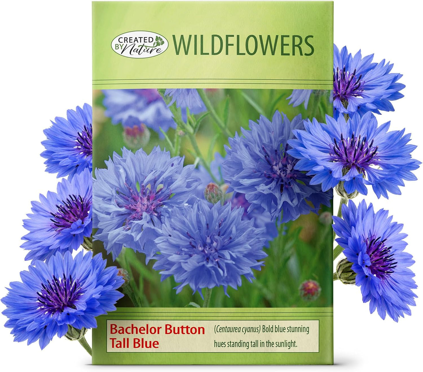 Semillas flores silvestres azules altas