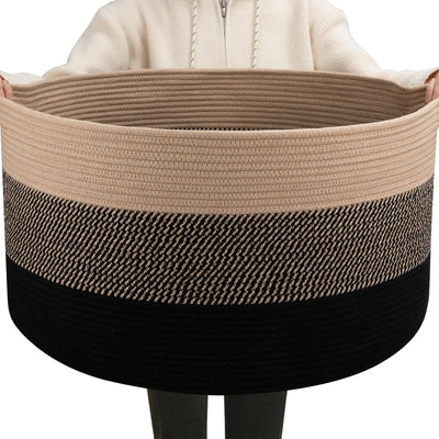 Cesta 90L para sala 23x13" con asa almacenamiento