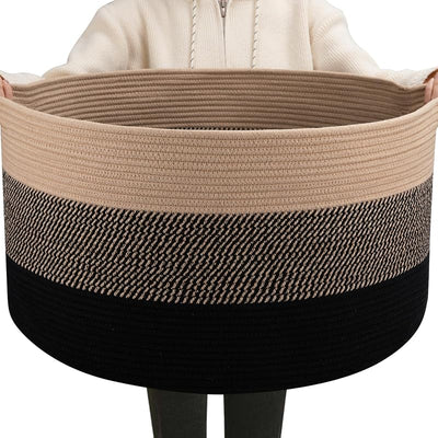 Cesta 90L para sala 23x13" con asa almacenamiento