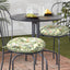 Cojín silla bistró exterior 15x15x4 set 2 acolchado
