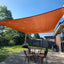 Toldo vela 12x12ft rojo terracota para patio