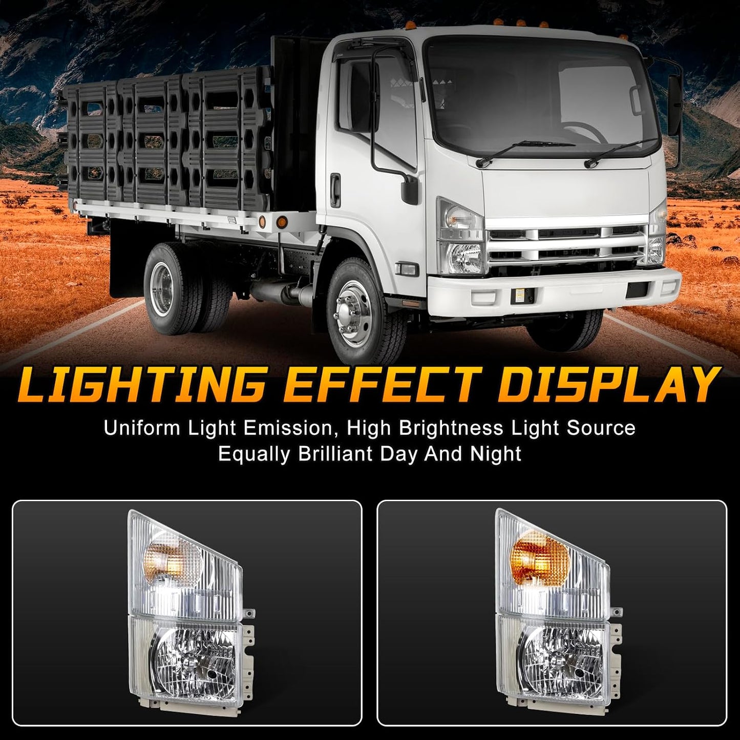 Faro halógeno kit lámpara esquina comp ISUZU NPR 08-20