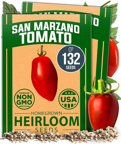 Semillas tomate San Marzano 132+ sin OMG alta germinación