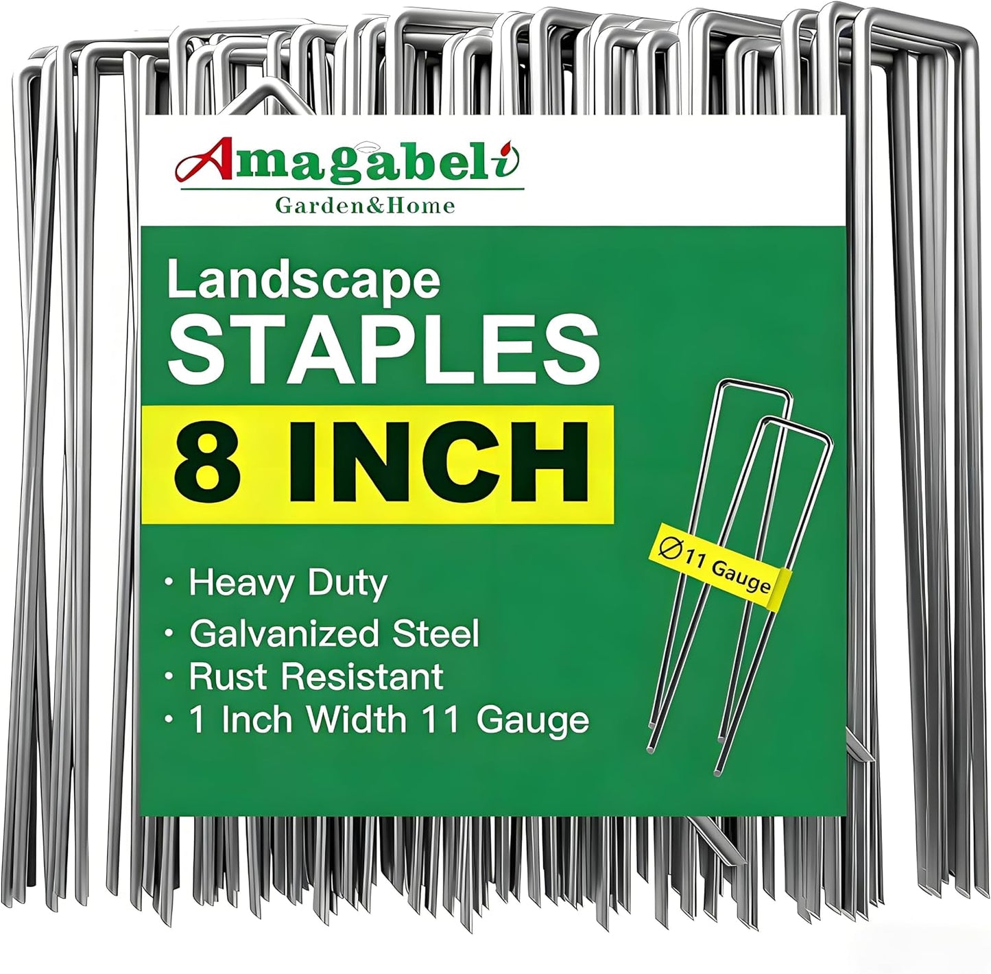 200 Grapas Galvanizadas 8" Estacas Valla