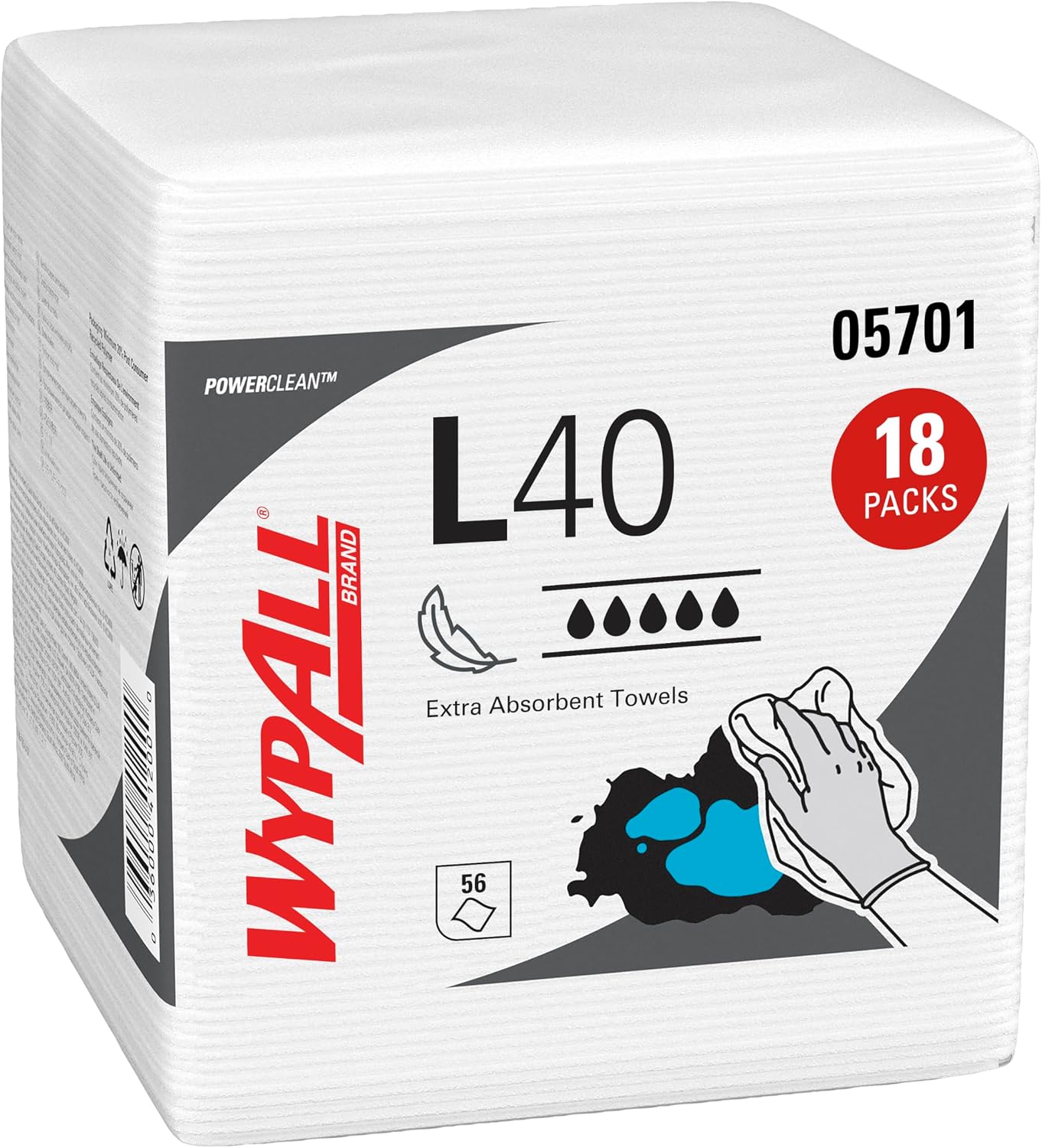 Toallitas papel absorbentes 1008 hojas blanco