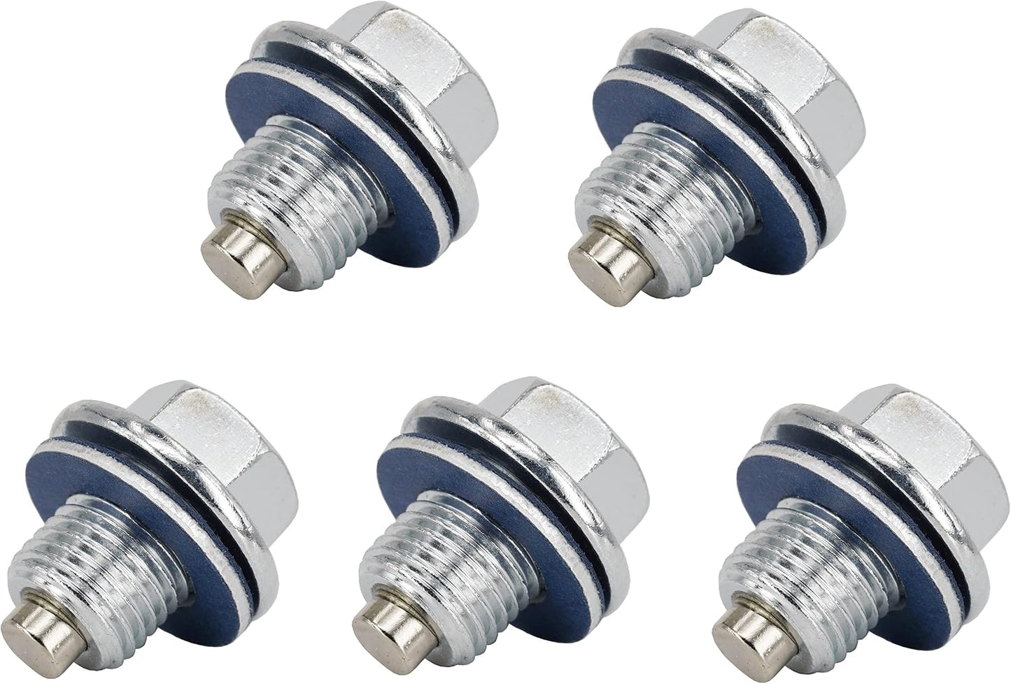 5 Pzas Tapón Magnético Drenaje Aceite M12x1.25mm