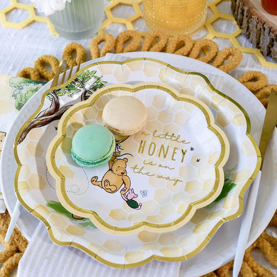 Juego platos vasos servilletas Winnie 78pzas baby shower