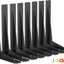 8 Soportes pared metal 12pulg para repisa chimenea garaje